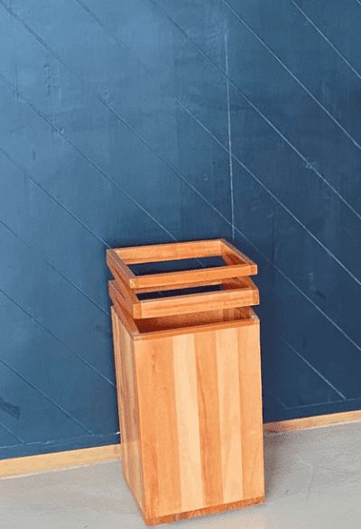 wooden Dustbin 1